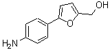 结构式 CAS# 54146-51-9, [5-(4-氨基苯基)-2-呋喃基]甲醇