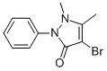 structure of CAS# 5426-65-3, 4-Bromoantipyrine;4-Bromo-1,5-Dimethyl-2-Phenyl-Pyrazol-3-One;4-Bromo-1,5-Dimethyl-2-Phenyl-3-Pyrazolone;3H-Pyrazol-3-One, 4-Bromo-1,2-Dihydro-1,5-Dimethyl-2-Phenyl- (9Ci)