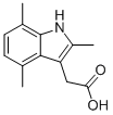 结构式 CAS# 5435-43-8, (2,4,7-三甲基-1H-吲哚-3-基)-乙酸
