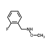 结构式 CAS# 543730-76-3, 1-(2-氟苯基)-N-甲氧基甲胺