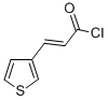 structure of CAS# 54449-42-2, 3-(3-Thienyl)-Acryloyl Chloride;3-(3-THIENYL)-ACRYLOYL CHLORIDE