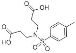 structure of CAS# 5446-58-2, N-p-Toluenesulfonylimino-3,3'-Dipropionic Acid;3-[2-Carboxyethyl-(4-Methylphenyl)Sulfonyl-Amino]Propanoic Acid;3-[2-Carboxyethyl-(4-Methylphenyl)Sulfonyl-Amino]Propionic Acid;N-(2-Carboxyethyl)-N-((4-Methylphenyl)Sulphonyl)-Beta-Alanine