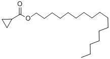 structure of CAS# 54460-46-7, Cycloprate;Cyclopropanecarboxylic Acid Hexadecyl Ester;Cyclopropanecarboxylic Acid Cetyl Ester;Zr-856
