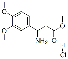 结构式 CAS# 54503-20-7, 3-氨基-3-(3,4-二甲氧基苯基)丙酸甲酯盐酸盐