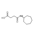 结构式 CAS# 545349-11-9, 4-(环庚基氨基)-4-氧代丁酸