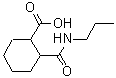 结构式 CAS# 545352-96-3, 2-(丙基氨基甲酰)环己烷羧酸
