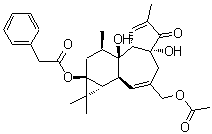 structure of CAS# 54662-30-5, 12-Deoxyphorbol 13-Phenylacetate 20-Acetate;Benzeneacetic Acid ,(1Ar,1Bs,4Ar,7As,7Br,8R,9As)-3-((Acetyloxy)Methyl)-1,1A,1B,4,4A,5,7A,7B,8,9-Decahydro-4A,7B-Dihydroxy-1,1,6,8-Tetramethyl-5-Oxo-9Ah-Cyclopropa(3,4)Benz(1,2-E)Azulen-9A-Yl Ester;Ncgc00163537-01;12-Deoxyphorbol-13-Phenylacetate-20-Acetate