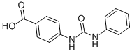 结构式 CAS# 5467-09-4, 4-[(苯胺基羰基)氨基]苯甲酸