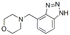 structure of CAS# 5472-71-9, (4-Morpholinylmethyl)Benzotriazole;1-(Morpholinomethyl)Benzotriazole;Aids-124413;Aids124413