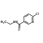 结构式 CAS# 54864-84-5, 6-氯-N-乙基烟酰胺