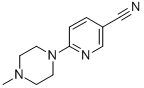 结构式 CAS# 54864-89-0, 6-(4-甲基哌嗪-1-基)烟腈
