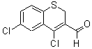 structure of CAS# 54949-15-4, 4,6-Dichloro-2H-1-Benzothiine-3-Carbaldehyde;4,6-Dichloro-2H-Benzothiopyran-3-Carboxaldehyde;4,6-Dichloro-2H-1-Benzothiine-3-Carboxaldehyde;4,6-DICHLORO-2H-1-BENZOTHIINE-3-CARBALDEHYDE