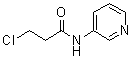 结构式 CAS# 549537-66-8, 3-氯-N-(3-吡啶基)丙酰胺