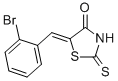 结构式 CAS# 5503-75-3, 5-[(2-溴苯基)亚甲基]-2-硫代-4-噻唑烷酮