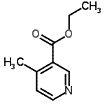 structure of CAS# 55314-29-9, Ethyl 4-Methylnicotinate;Ethyl 4-methyl-3-pyridinecarboxylate;ethyl 4-methylpyridine-3-carboxylate;ethyl-4-METHYLNICOTINATE