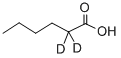 structure of CAS# 55320-65-5, Hexanoic-2,2-D2 Acid