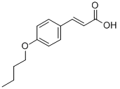 structure of CAS# 55379-96-9, 3-(4-Butoxyphenyl)-2-Propenoic Acid;3-(4-BUTOXYPHENYL)-2-PROPENOIC ACID;3-(4-Butoxyphenyl)Acrylic Acid;4-N-BUTOXYCINNAMIC ACID
