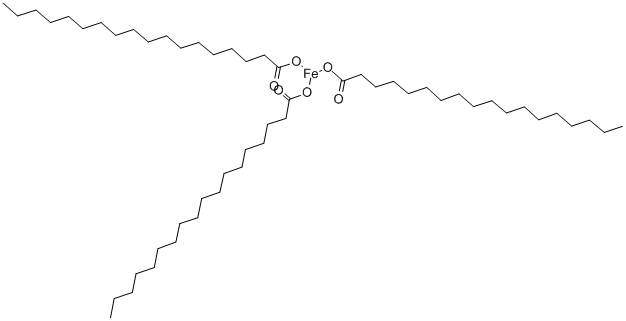 structure of CAS# 555-36-2, Ferric Stearate;Ferric Octadecanoate;Ferric Stearate