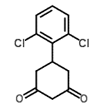结构式 CAS# 55579-74-3, 5-(2,6-二氯苯基)-1,3-环己烷二酮