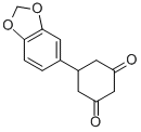 structure of CAS# 55579-76-5, 5-[3,4(Methylenedioxy)Phenyl]-1,3-Cyclohexanedione;5-(3,4-(METHYLENEDIOXY)PHENYL)CYCLOHEXANE-1,3-DIONE, TECH.;5-[3,4-(METHYLENEDIOXY)PHENYL]-CYCLOHEXANE-1,3-DIONE 97%;5-[3,4-(METHYLENEDIOXY)PHENYL]-CYCLOHEXANE-1,3-DIONE