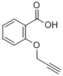 structure of CAS# 55582-31-5, 2-(2-Propynyloxy)Benzenecarboxylic Acid;2-Propargyloxybenzoate;Zinc02585593