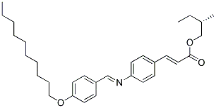 CAS#: 55593-53-8， (S)-2-Methylbutyl 4-(4-Decyloxybenzylideneamino)Cinnamate