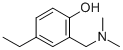 structure of CAS# 55955-99-2, 2-[(Dimethylamino)Methyl]-4-Ethylphenol;2-(Dimethylaminomethyl)-4-Ethyl-Phenol;Alpha-(Dimethylamino)-4-Ethyl-O-Cresol;O-Cresol, Alpha-(Dimethylamino)-4-Ethyl-