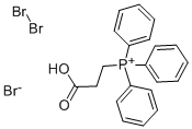 structure of CAS# 55985-85-8, (2-Carboxyethyl)Triphenylphosphonium Tribromide;2-Carboxyethyltriphenylphosphonium Tribromide, 98+%;(2-CARBOXYETHYL)TRIPHENYLAMMONIUM TRIBROMIDE, 98+%;(2-CARBOXYETHYL)TRIPHENYLPHOSPHONIUM TRIBROMIDE