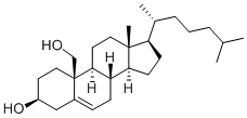 structure of CAS# 561-63-7, 19-Hydroxycholesterol;(3S,8S,9S,10S,13R,14S,17R)-17-[(1R)-1,5-Dimethylhexyl]-10-(Hydroxymethyl)-13-Methyl-2,3,4,7,8,9,11,12,14,15,16,17-Dodecahydro-1H-Cyclopenta[A]Phenanthren-3-Ol;(3S,8S,9S,10S,13R,14S,17R)-17-[(1R)-1,5-Dimethylhexyl]-13-Methyl-10-Methylol-2,3,4,7,8,9,11,12,14,15,16,17-Dodecahydro-1H-Cyclopenta[A]Phenanthren-3-Ol;19-Hydroxycholesterol