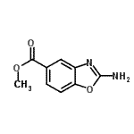 结构式 CAS# 56388-02-4, 甲基2-氨基-1,3-苯并恶唑-5-羧酸酯