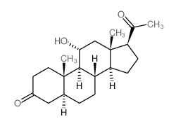 CAS 登录号：565-96-8， 11alpha-羟基-5alpha-孕甾烷-3,20-二酮