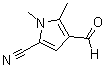 structure of CAS# 565191-91-5, 4-Formyl-1,5-Dimethyl-1H-Pyrrole-2-Carbonitrile;1H-pyrrole-2-carbonitrile, 4-formyl-1,5-dimethyl-;1H-Pyrrole-2-carbonitrile,4-formyl-1,5-dimethyl-;MFCD03964642