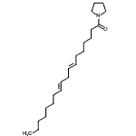 CAS 登录号：56599-76-9， (7E,10E)-1-(1-吡咯烷基)-7,10-十八碳二烯-1-酮