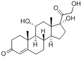 CAS#: 566-35-8， 11-alpha-Hydrocortisone
