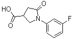 structure of CAS# 566154-63-0, 1-(3-Fluorophenyl)-5-Oxo-3-Pyrrolidinecarboxylic Acid;1-(3-Fluorophenyl)-5-oxo-3-pyrrolidinecarboxylic acid;1-(3-fluorophenyl)-5-oxopyrrolidine-3-carboxylic acid;1-(3-Fluoro-phenyl)-5-oxo-pyrrolidine-3-carboxylic acid