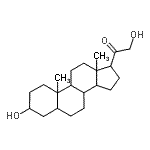 结构式 CAS# 567-01-1, 3,21-二羟基孕甾n-20-酮