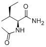 结构式 CAS# 56711-06-9, (2S,3S)-2-(乙酰氨基)-3-甲基-戊酰胺