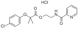 CAS#: 56775-92-9， 2-[(3-Pyridylcarbonyl)Amino]Ethyl 2-(4-Chlorophenoxy)-2-Methylpropionate Hydrochloride