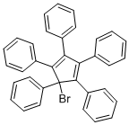 structure of CAS# 56849-84-4, 5-Bromo-1,2,3,4,5-Pentaphenyl-1,3-Cyclopentadiene