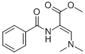 结构式 CAS# 56952-04-6, (Z)-2-苯甲酰基氨基-3-二甲基氨基丙烯酸甲酯