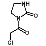 structure of CAS# 57013-09-9, 1-(Chloroacetyl)-2-Imidazolidinone;1-(2-chloroacetyl)imidazolidin-2-one;1-(2-Chloro-acetyl)-imidazolidin-2-one;1-(chloroacetyl)imidazolidin-2-one