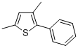 structure of CAS# 57021-49-5, 2,4-Dimethyl-5-Phenylthiophene;2,4-DIMETHYL-5-PHENYLTHIOPHENE
