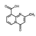 structure of CAS# 57073-56-0, 2-Methyl-4-Oxo-4H-Pyrido[1,2-a]Pyrimidine-9-Carboxylic Acid;2-methyl-<wbr>4-oxo-5-h<wbr>ydropyrid<wbr>ino[1,2-a<wbr>]pyrimidi<wbr>ne-9-carb<wbr>oxylic ac<wbr>id