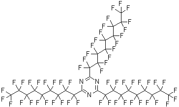 结构式 CAS# 57101-59-4, 2,4,6-三(全氟壬基)-S-三嗪