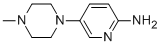 structure of CAS# 571189-49-6, 1-Methyl-4-(6-Aminopyridin-3-Yl)Piperazine;2-Pyridinamine, 5-(4-Methyl-1-Piperazinyl)-;1-METHYL-4-(6-AMINOPYRIDIN-3-YL)PIPERAZINE