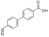 结构式 CAS# 5728-46-1, 4'-氰基-联苯-4-羧酸