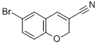 structure of CAS# 57543-68-7, 6-Bromo-2H-Chromene-3-Carbonitrile;Brn 1370600;2H-1-Benzopyran-3-Carbonitrile, 6-Bromo-;6-Bromo-2H-1-Benzopyran-3-Carbonitrile