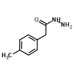 structure of CAS# 57676-54-7, 2-(4-Methylphenyl)Acetohydrazide;2-(4-methylphenyl)acetohydrazide;MFCD08753835