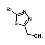 structure of CAS# 57709-49-6, 2-Bromo-5-Ethyl-1,3,4-Thiadiazole;1,3,4-thiadiazole, 2-bromo-5-ethyl-;2-bromo-5-ethyl-1,3,4-thiadiazole;2-ethyl-5-bromo-1,3,4-thiadiazole