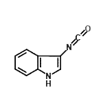 structure of CAS# 57778-78-6, 3-Isocyanato-1H-Indole;indol-3-isocyanate;MFCD09864202